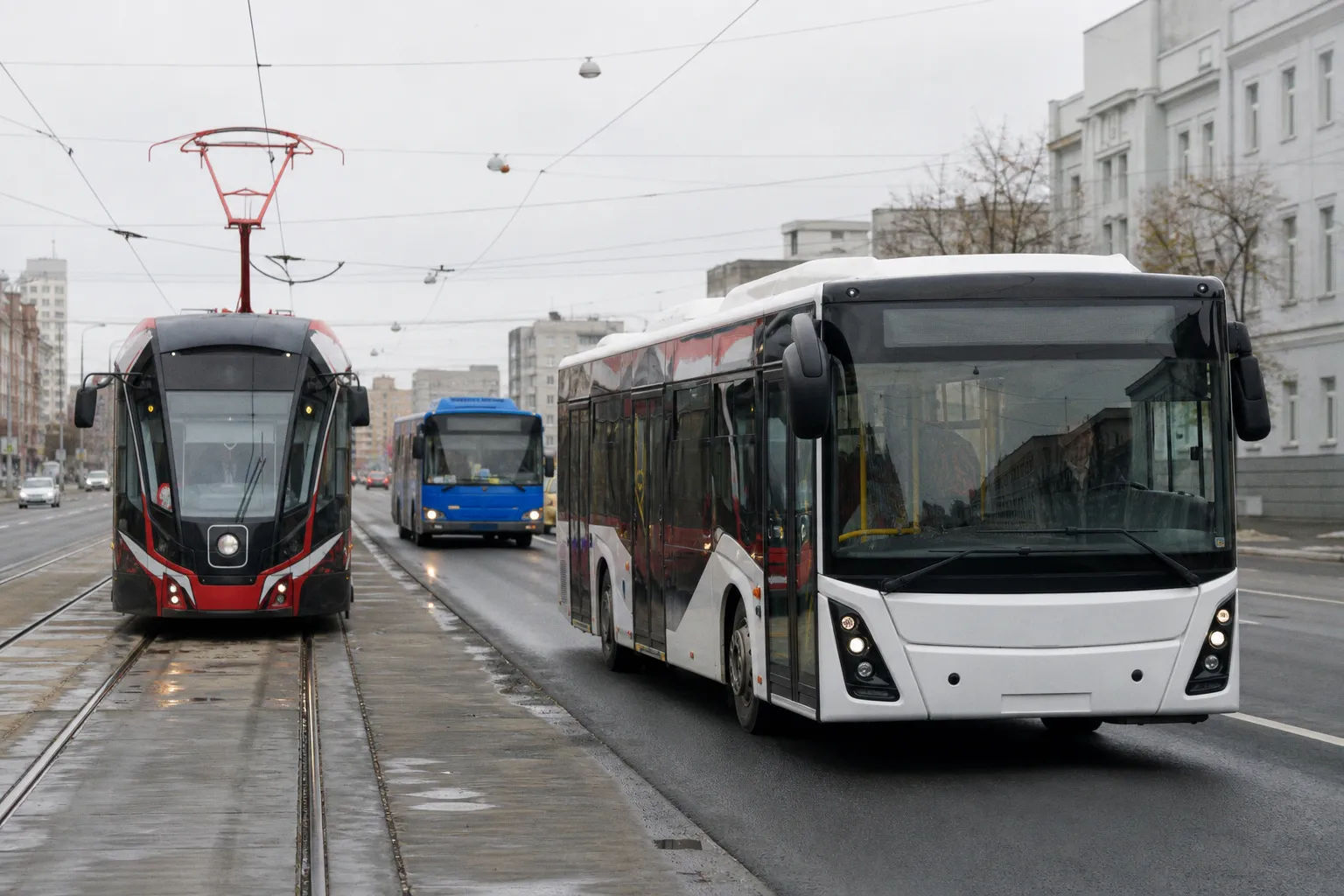 Денис Паслер установил целевой показатель по обновлению общественного транспорта