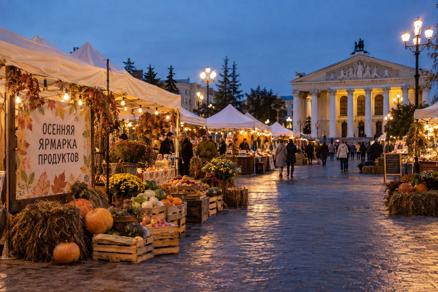 На Театральной площади анонсировали первую осеннюю ярмарку продуктов