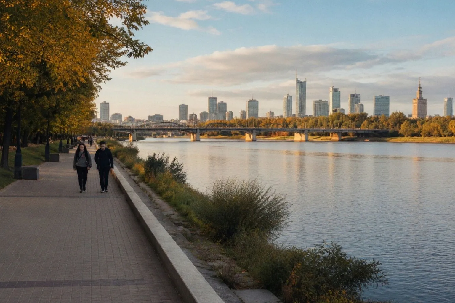 Варшава переосмысляет городское планирование, делая реки центром притяжения